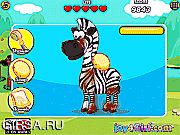 Флеш игра онлайн Дора Уходу За Ребенком Зебры / Dora Care Baby Zebra