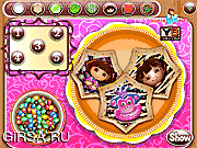 Флеш игра онлайн Даша и печеньки / Dora Cookies Decoration