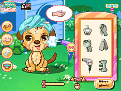 Флеш игра онлайн Дора заботится о щенке / Dora Cute Puppy Caring
