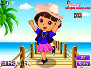 Флеш игра онлайн Дора в поисках приключений / Dora Explorer Adventure Dressup