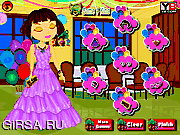 Флеш игра онлайн Дора Мода Платье Вверх Игры / Dora Fashion Party Dress Up Game 