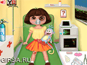 Флеш игра онлайн Дора Первая Помощь! / Dora First Aid!