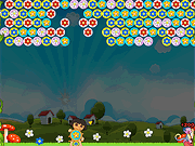 Флеш игра онлайн Дора Цветок Шутер / Dora Flower Shooter
