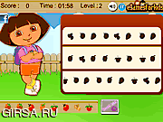 Флеш игра онлайн Даша и веселые фрукты / Dora Fruit Fun 