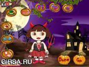 Флеш игра онлайн Даша на Хэллуине / Dora Halloween