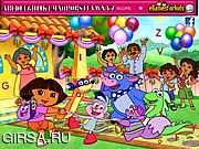 Флеш игра онлайн Дора. Скрытый алфавит / Dora Hidden Alphabets 