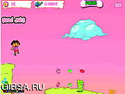 Флеш игра онлайн Даша в стране сладостей / Dora In Gummyland 