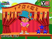 Флеш игра онлайн Дора на сцене одевается / Dora on Stage Dress Up