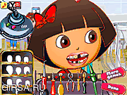 Флеш игра онлайн Даша - классные зубы / Dora Perfect Teeth