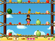 Флеш игра онлайн Урожай Доры / Dora Pick Fruits 