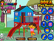 Флеш игра онлайн Декорирование дома с Дорой / Dora Play House 