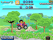 Флеш игра онлайн Увлекательная гонка с Дашей / Dora Racing Battle