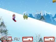Флеш игра онлайн Дора снег коньки