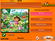 Флеш игра онлайн Дора / Dora The Exploer Quiz 
