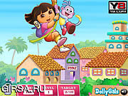 Флеш игра онлайн Дора - Собирает цветы / Dora the Explorer - Collect the Flower