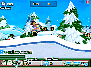 Флеш игра онлайн Зимняя гонка с Дашей / Dora Winter Ride