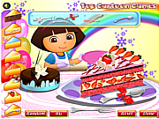 Флеш игра онлайн Тортик Даши / Dora Yummy Torte