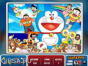 Флеш игра онлайн Doraemon, найти предметы