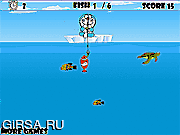 Флеш игра онлайн Лов рыбы Doraemon / Doraemon Fishing