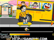 Флеш игра онлайн Doraemon опаздывает в школу