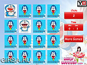 Флеш игра онлайн Плитки - Doraemon / Doraemon Memory Matching