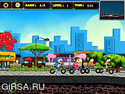 Флеш игра онлайн Гонка с Дореамоном / Doraemons Racing 