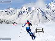 Флеш игра онлайн Горные Лыжи / Downhill Ski