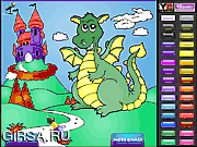 Флеш игра онлайн DragonCastle раскраски