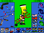 Флеш игра онлайн Bart Simpson Dress Up
