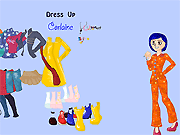 Флеш игра онлайн Одеваются Коралина / Dress Up Coraline