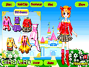 Флеш игра онлайн Наряд для принцессы / Dress Up Glitter Princess 