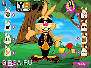 Флеш игра онлайн Одень Зайчика / Dressup Bunny