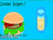 Флеш игра онлайн Пьяный Гамбургеры / Drunken Hamburgers