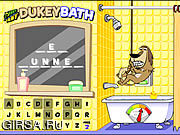 Флеш игра онлайн Виселица - Искупай Дьюки / Johnny Test - Dukey Bath