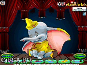 Флеш игра онлайн Наряд для Думбо / Dumbo Dress Up Game 