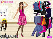 Флеш игра онлайн Dress Up A Slender Girl