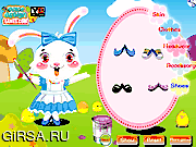 Флеш игра онлайн Пасхальный заяц и красочные яйца / Easter Bunny and Colorful Eggs