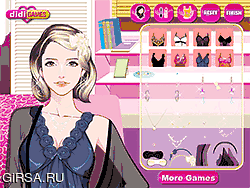 Флеш игра онлайн Элегантный Макияж Пижамы / Elegant Sleepwear Makeup