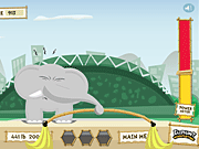 Флеш игра онлайн Слон По Тяжелой Атлетике / Elephant Weightlifting
