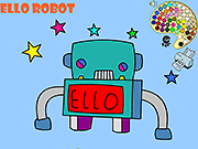 Флеш игра онлайн Робот Элло Раскраски / Ello Robot Coloring