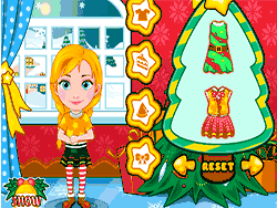 Флеш игра онлайн Дети Эльза и Анна Рождественские покупки / Elsa And Anna Babies Christmas Shoping