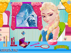 Флеш игра онлайн Елена в ванной / Elsa College Prep