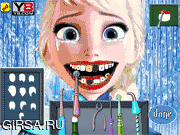 Флеш игра онлайн Эльза Стоматолога / Elsa Dentist Care
