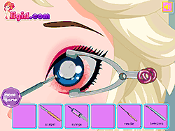 Флеш игра онлайн Лечение глаза Эльзы