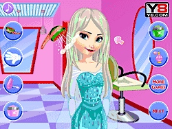 Флеш игра онлайн Elsa Hair Care