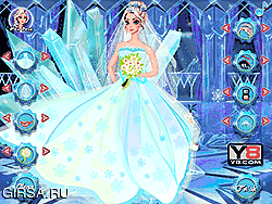 Флеш игра онлайн Эльза Идеальное Свадебное Платье