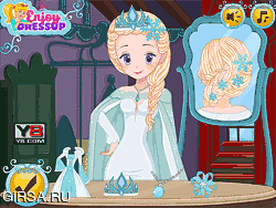 Флеш игра онлайн Elsa реальные свадебные шнурки