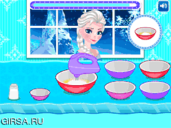 Флеш игра онлайн Эльза замороженные макароны