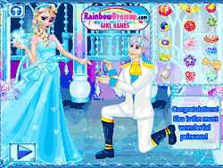 Флеш игра онлайн Эльза делает макияж на помолвку / Elsa's Proposal Makeover