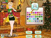Флеш игра онлайн Рождественский свитер Эльзы / Elsa's Ugly Christmas Sweater